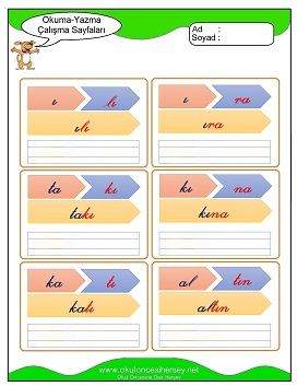 ı sesi Grubu Çalışma Sayfaları